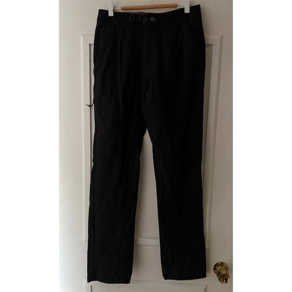 Patagonia Womens Black Hiking Outdoor Performance Pants with Integrated Belt